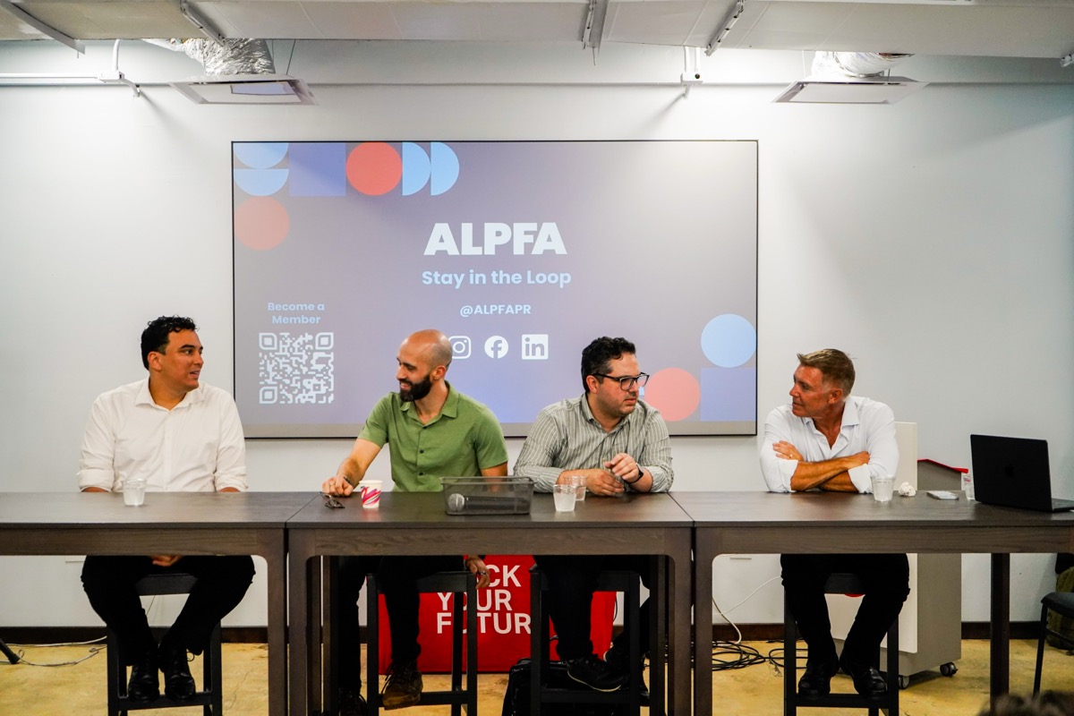 Panelists at the ALPFA PR tech careers panel