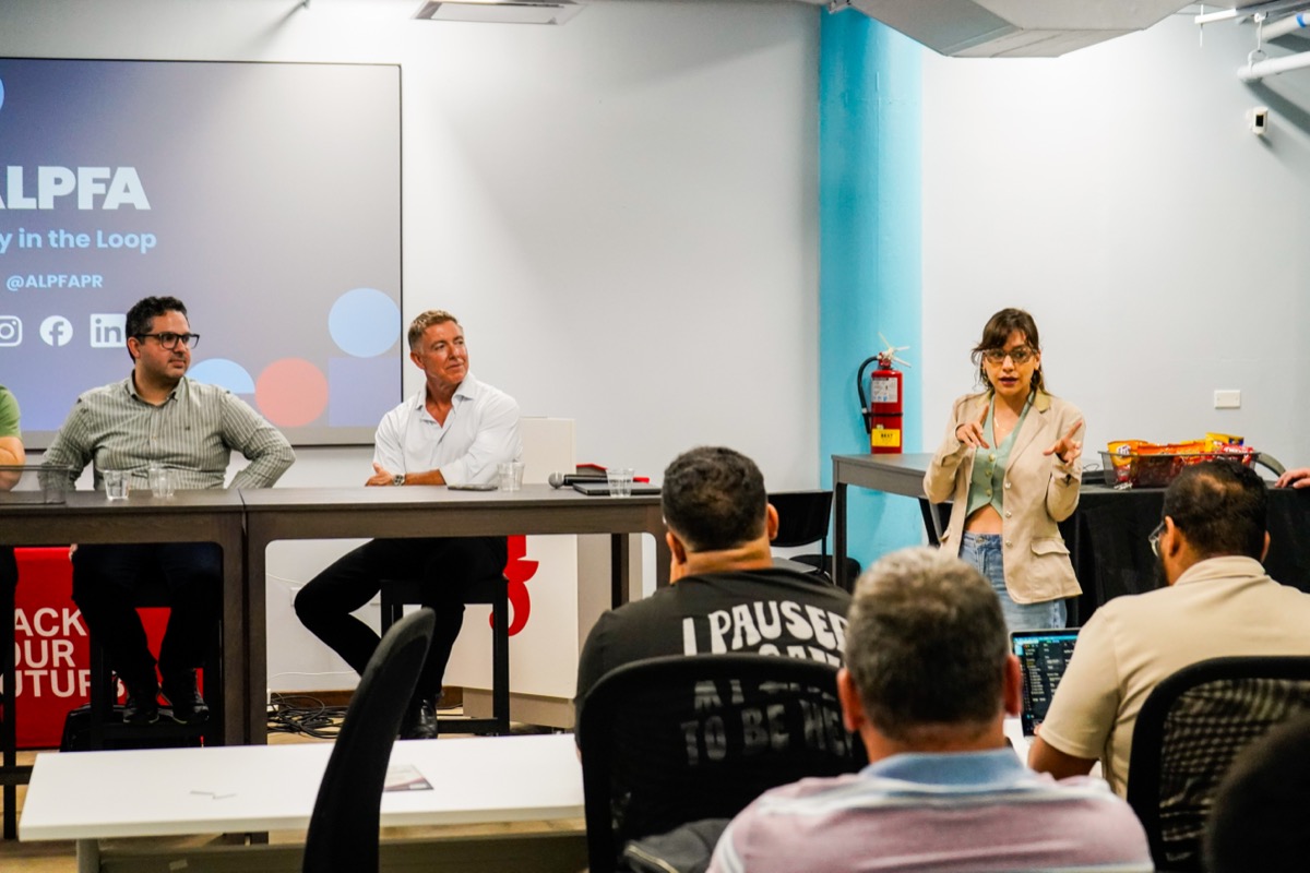 Audience Q&A at the tech panel